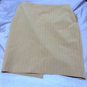 Express Orange Pinstripe Skirt size 4